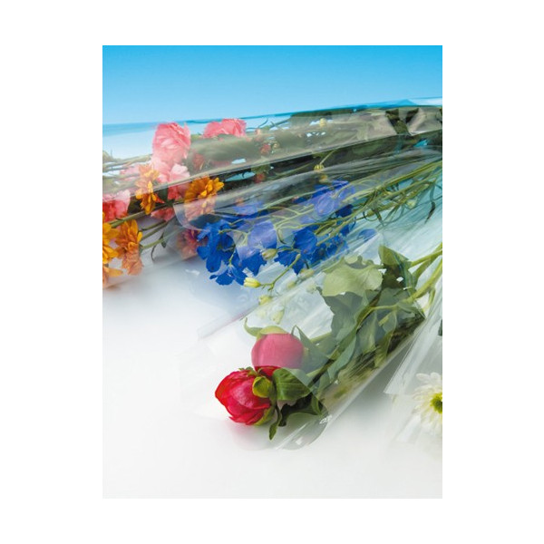 OPP花用袋 フラワー 中 穴無 プラマーク入り #30 200/40&times;550mm 1ケース6000枚入 ホリックス｜包材の蔵　店