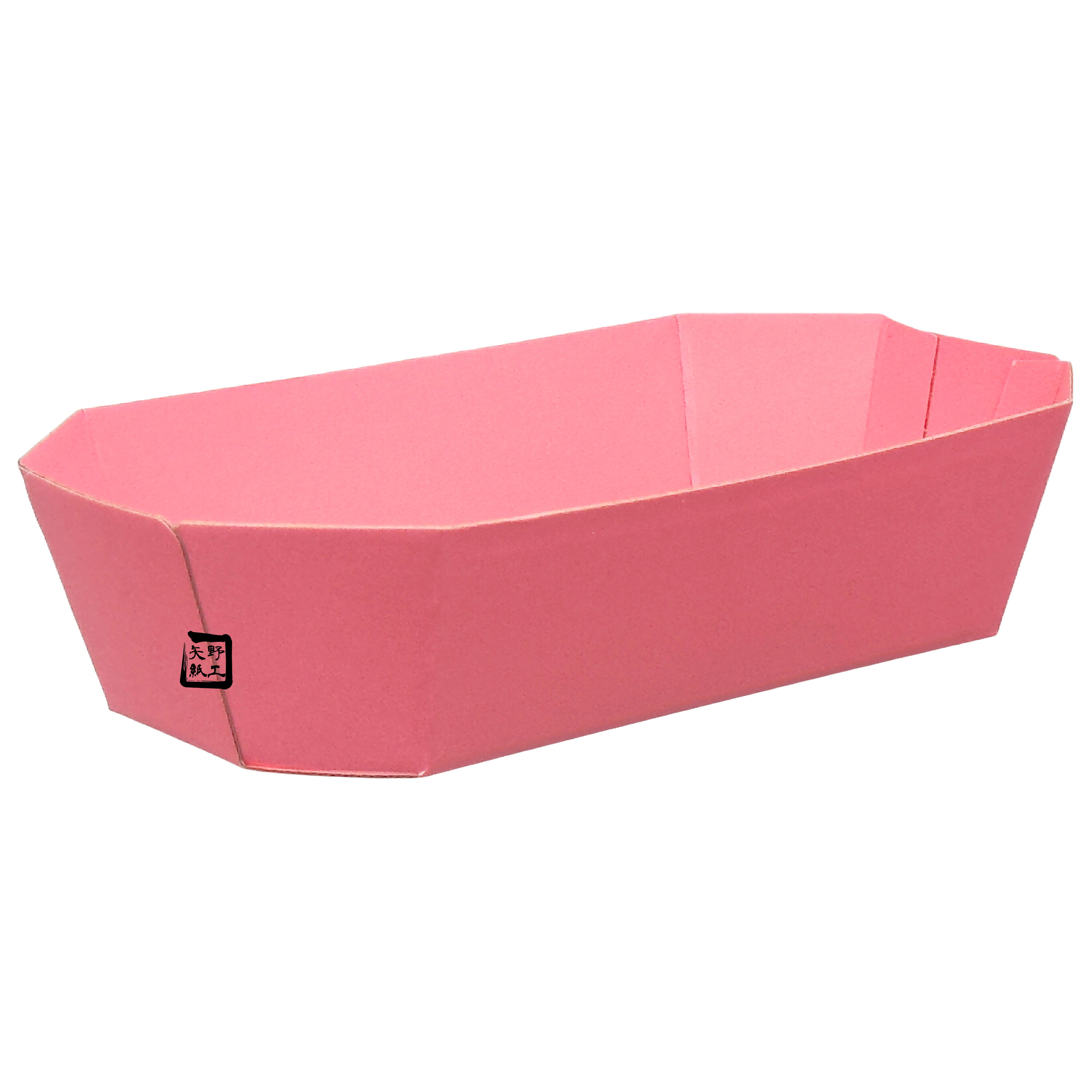フルーツ用紙トレー 14号 ピンク 220×125×50mm 1ケース600枚入 601828 信和