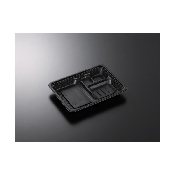 【屋号必須】中央化学 弁当容器 CTガチ弁 IK23-17E2 BK 身 黒 230×170×30mm 1ケース900枚入り