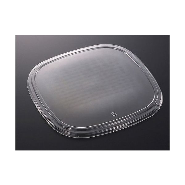 【屋号必須】中央化学 寿司用容器 DX角桶40 防曇蓋L 外嵌合 321&times;321&times;16mm 1ケース100枚入り｜包材の蔵　店