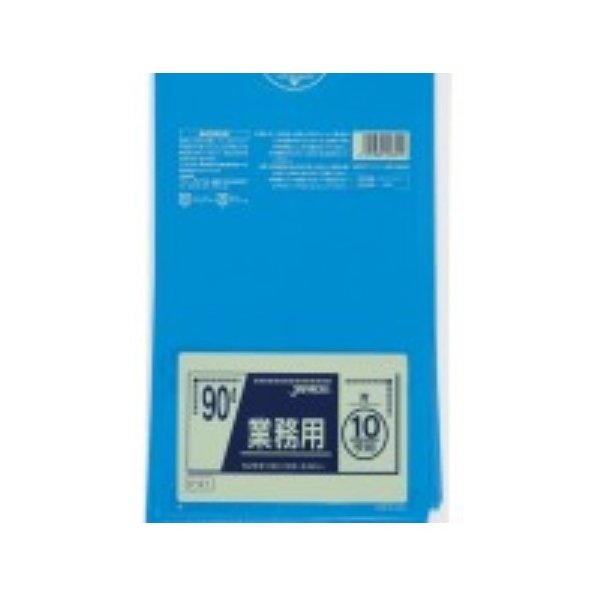 【新規お客様お客様都合でキャンセル】ジャパックス スタンダードゴミ袋 厚さ0.045mm 90リットル P-91 青 1ケース300枚入