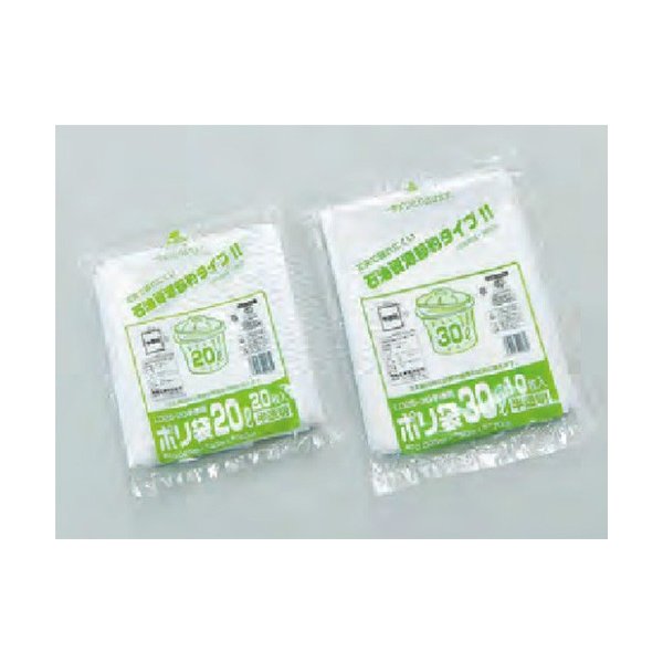 【屋号必須】福助工業 ゴミ袋 厚さ0.025×400×600mm 20リットル LD25-20 乳白半透明 20枚入り 1ケース1000枚入り