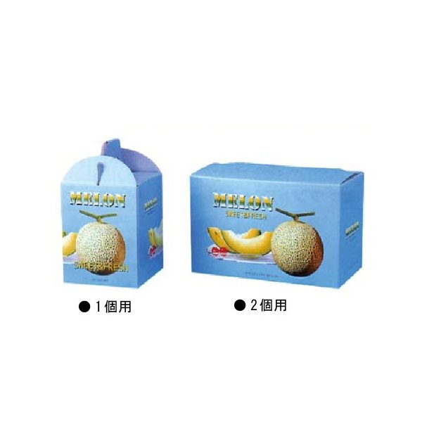 瓜箱 ビゲストメロン1個用 170×170×300粍 1容れもの100枚入 600509 信和