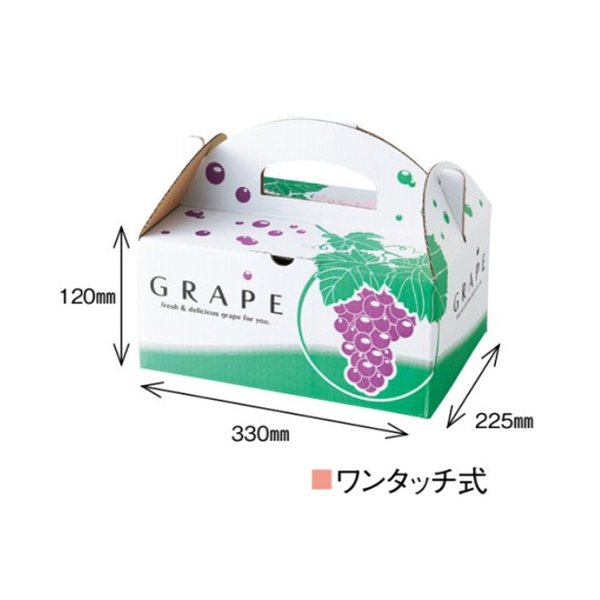 【屋号至要たる】ぶどう箱 葡萄 合財袋 2K OT-2 350×245×210粍 1容れもの50枚入り口・入口
