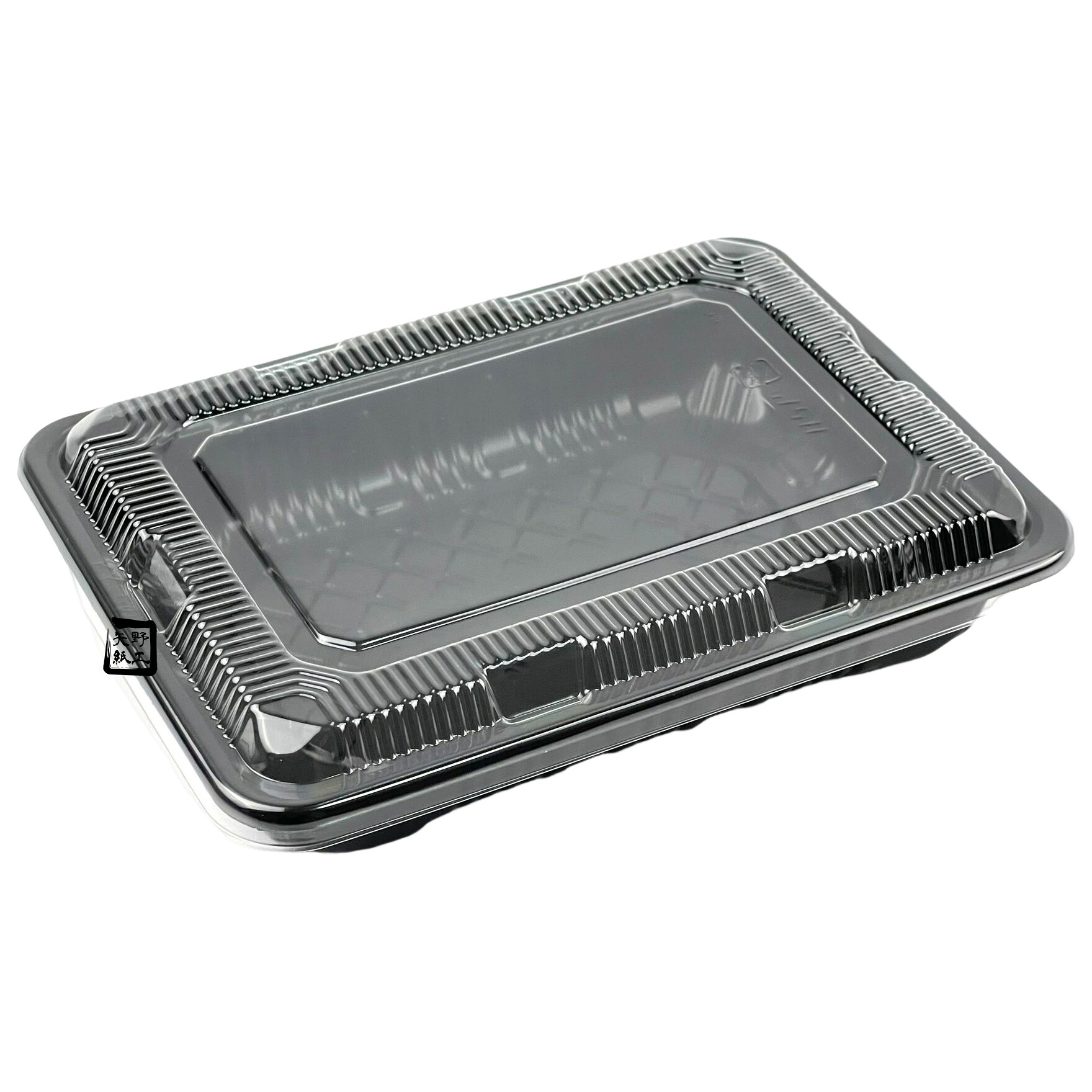 【屋号至要たる】弁当入れもの 中仕切り皆無 KY-5PPF 黒 164×119×30粍 領域相応う KY-5盛のせ蓋仕掛ける 1仕掛ける各2400枚入 北原産業