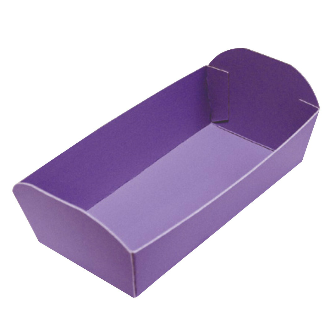 【屋号必須】オリカ フルーツ用紙トレー カラー段トレー OG-14 紫 225×120×50mm 1ケース500枚入