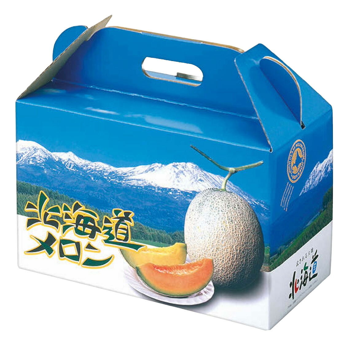 【屋号必須】オリカ メロン箱 北海道メロンD2 2ヶ入 330×165×295mm 1ケース60枚入り
