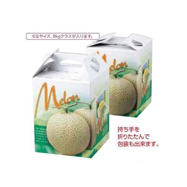 【屋号至要たる】瓜箱 L-2169 パラディスメロン 1ヶ手に入れる提 裏張り付 150×150×195粍 1容れもの100枚 ヤマニパッケージ 瓜用/ダンボール