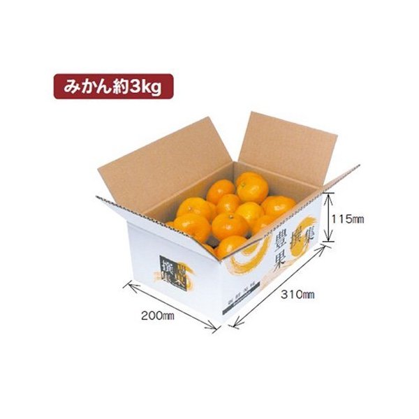 0円 激安超安値 0円 入荷中 ヤマニパッケージ みかん箱 L-2154 豊果撰集 小 310×200×115mm 1ケース80枚入り