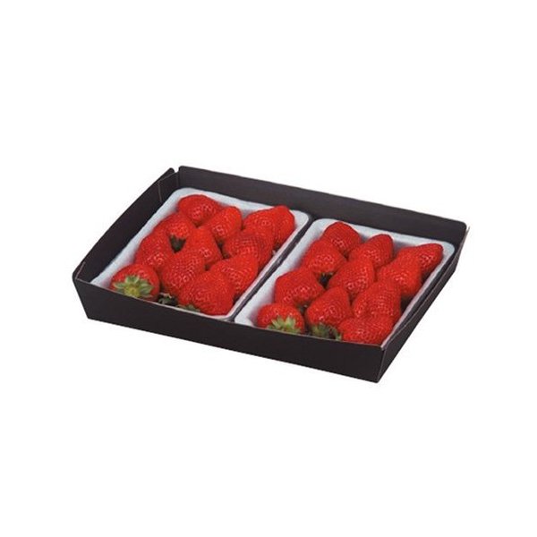 最終値下げ ヤマニパッケージ いちご箱 L 2133 ミニ段黒トレー 2p浅型 275 210 45mm 1ケース300枚入り Fucoa Cl