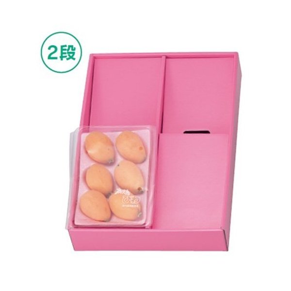 【屋号必須】いちご箱 L-2010P ディスプレイボックス ピンク 350×250×65mm 1ケース50枚 ヤマニパッケージ