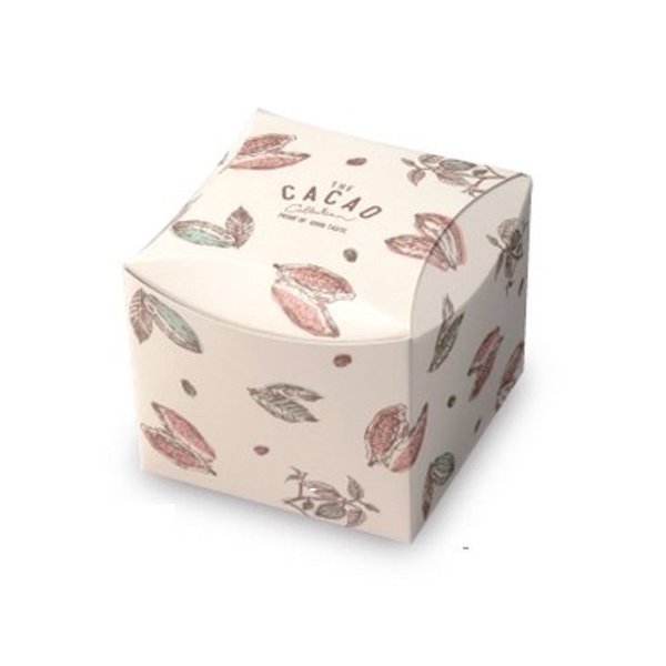 【屋号必須】洋菓子焼き菓子ギフト箱 20-2229 CACAO キュービック 100×100×85mm 1ケース100枚入 ヤマニパッケージ