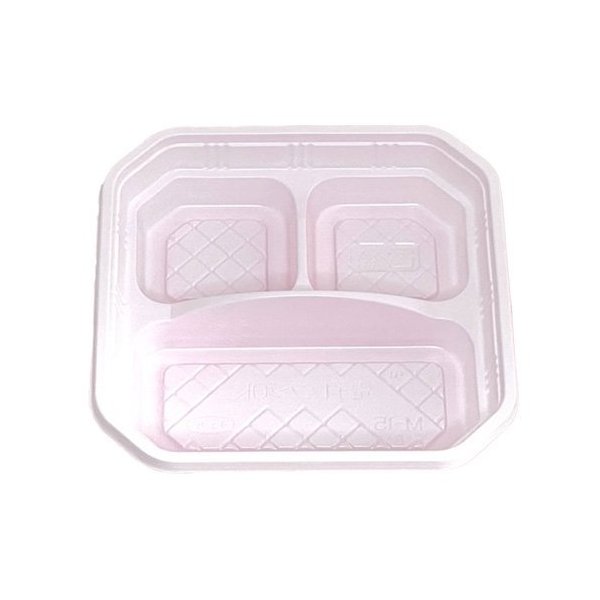【屋号必須】弁当容器 M-15-B みるく 本体のみ 156×156×32mm 1ケース800枚入 エフピコチューパ