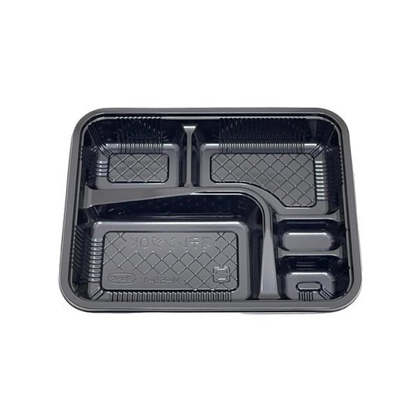 【屋号至要たる】弁当入れもの M-56-1 黒 本体蓋仕掛ける 238×188×32粍 1入れもの600枚入 エフピコチューパ