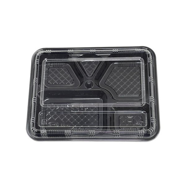 【屋号至要たる】弁当入れもの M-58 黒 本体蓋H仕掛ける 264×204×38粍 1入れもの400枚入 エフピコチューパ