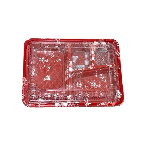【屋号至要たる】弁当入れもの CY-1-1 ゆたか赤 本体蓋仕掛ける 232×172×34粍 1入れもの400枚入 CP520502 エフピコチューパ