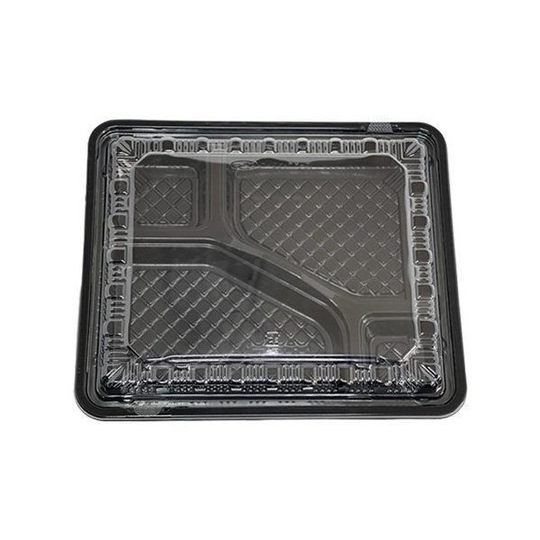 【屋号必須】弁当容器 CY-2-1 黒 本体蓋セット 240×202×34mm 1ケース400枚入 CP520503 エフピコチューパ