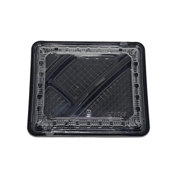 【屋号必須】弁当容器 CY-2-3 黒 本体蓋セット 240&times;202&times;34mm 1ケース400枚入 CP520508 エフピコチューパ｜包材の蔵　店
