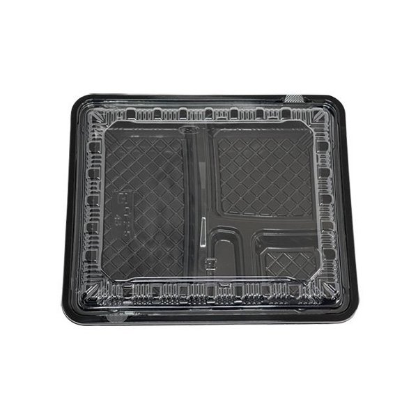 【屋号必須】弁当容器 CY-2-5 黒 本体蓋セット 240×202×34mm 1ケース400枚入 CP520510 エフピコチューパ