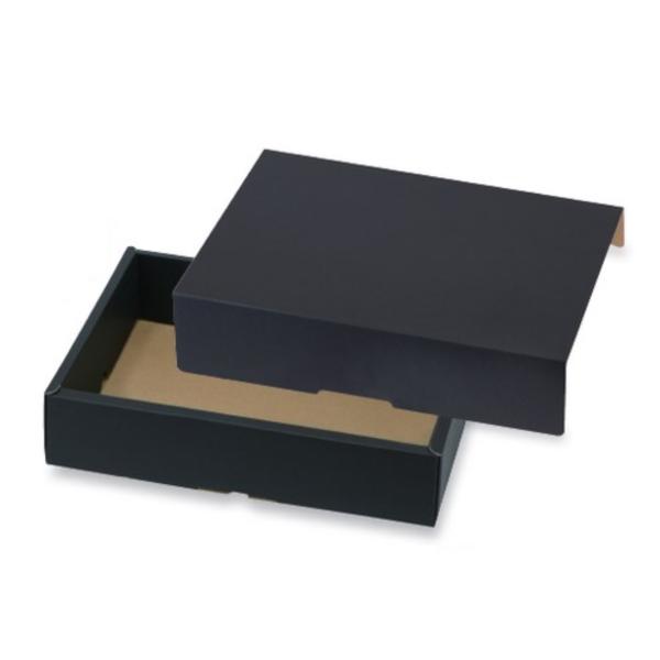 【屋号必須】いちご箱 L-2524 平詰め250g 2P サービス箱 黒 280×205×63mm 1ケース100枚入り ヤマニパッケージ