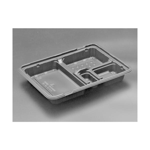 【屋号必須】弁当容器 バイオデリカ やすらぎ 10-1 B 黒 本体のみ 235×174×34mm 1ケース400枚入り リスパック