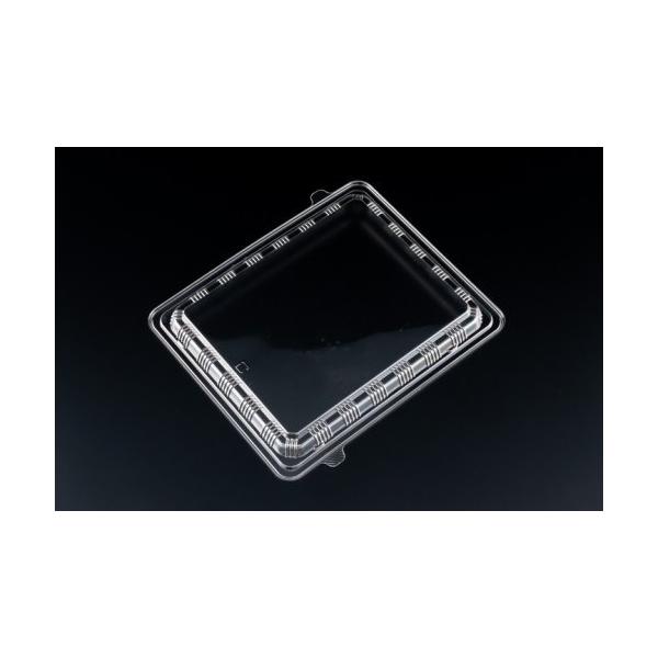 【屋号必須】弁当容器 バイオデリカ やすらぎ 80-OC 透明 蓋のみ 232×195×17mm 1ケース400枚入り リスパック