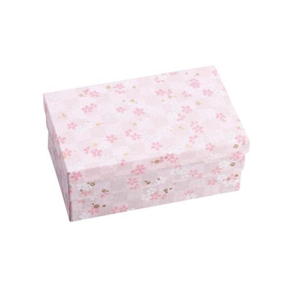 【屋号必須】オリカ 弁当箱 貼箱 かさね箱 No415 花桃 中仕切セット 208×133×85mm 1ケース50セット入り