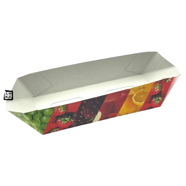 【屋号必須】紙ベジトレー 26-8 フルーツ FSM CP501862 258×75×50mm 1ケース1000枚入 エフピコチューパ 紙トレー