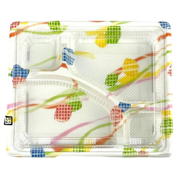 【屋号必須】弁当容器 KE-1B ラムネ 240×202×34(フタ15)mm 内嵌合 本体蓋セット 1セット各800枚入 北原産業
