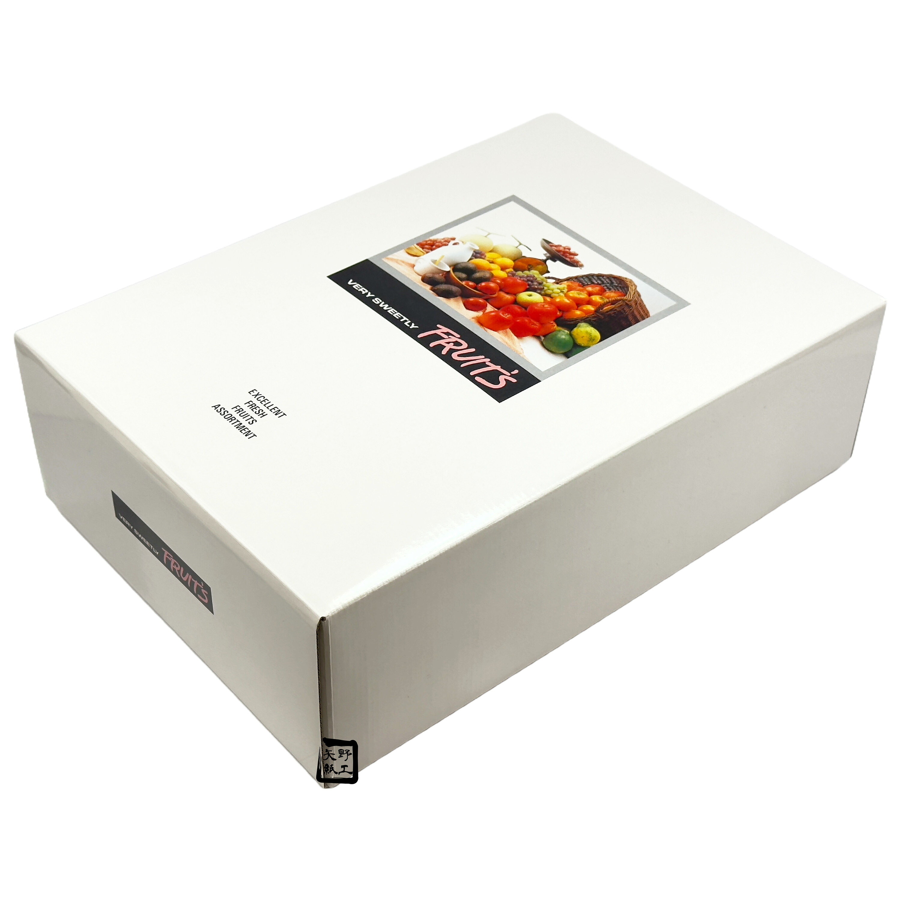 フルーツ箱 ホワイトBOX M 265(225)×380(330)×115(110)mm 1ケース30枚入 600806 信和|包材の蔵 店
