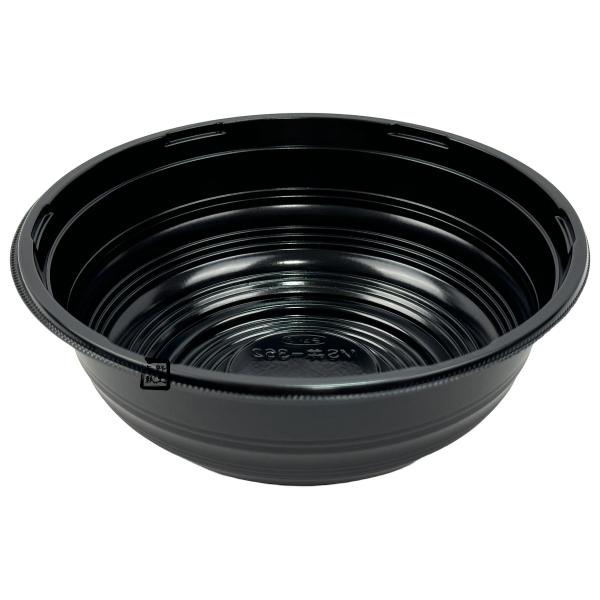 【屋号必須】丼容器 MS丼-362 黒 本体 φ168×62mm 1ケース800枚入 エフピコチューパ
