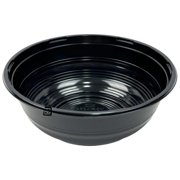 【屋号至要たる】丼入れもの MS丼-363 黒 本体 φ188×73粍 1入れもの600枚入 エフピコチューパ