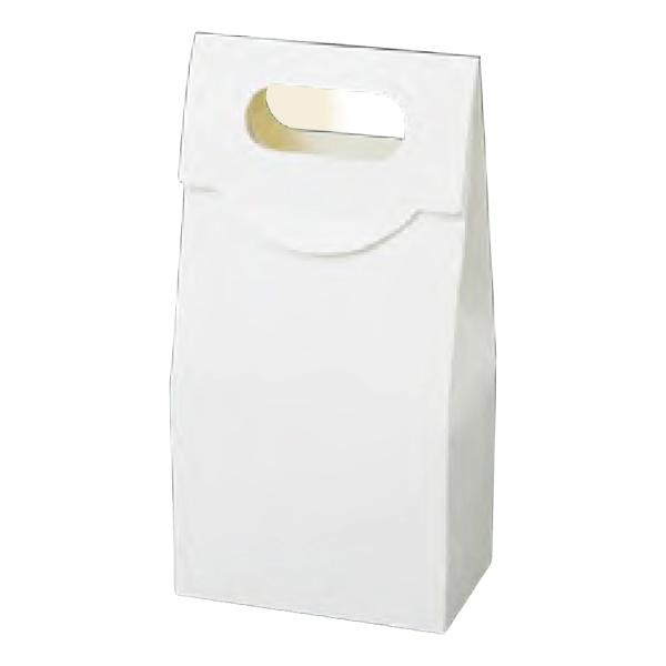 【屋号必須】ギフトボックス 16-226 ハンディバッグ 白 M 100×60×161(198)mm 1ケース100枚入 ヤマニパッケージ