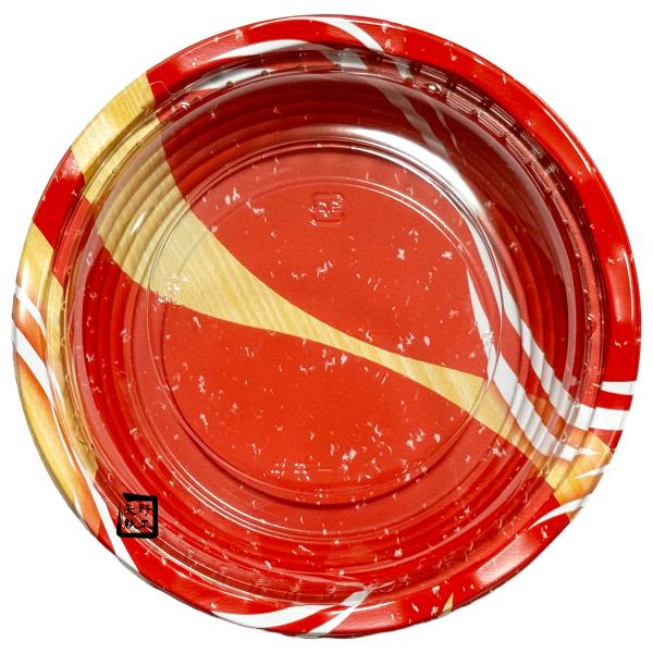 【屋号必須】丼容器 CY-丼 中 あかぎ 嵌合蓋セット φ177×41mm 1セット各600枚入 エフピコチューパ