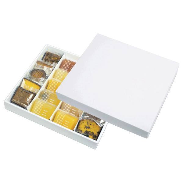 【屋号必須】20-647 グロスホワイトBOX 20個用 305×265×50mm 1ケース50枚入 ヤマニパッケージ 洋菓子焼き菓子ギフト箱用