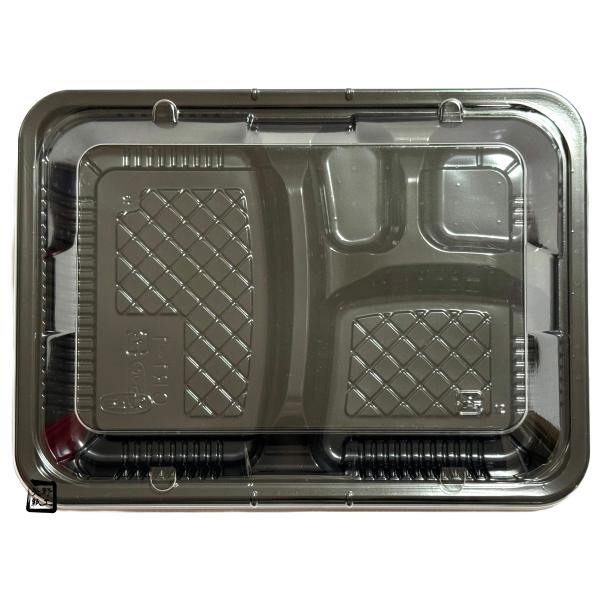 【屋号至要たる】弁当入れもの CR-1-1 黒 澄み切った蓋仕掛ける 230×170×27粍 1仕掛ける各600枚入 エフピコチューパ