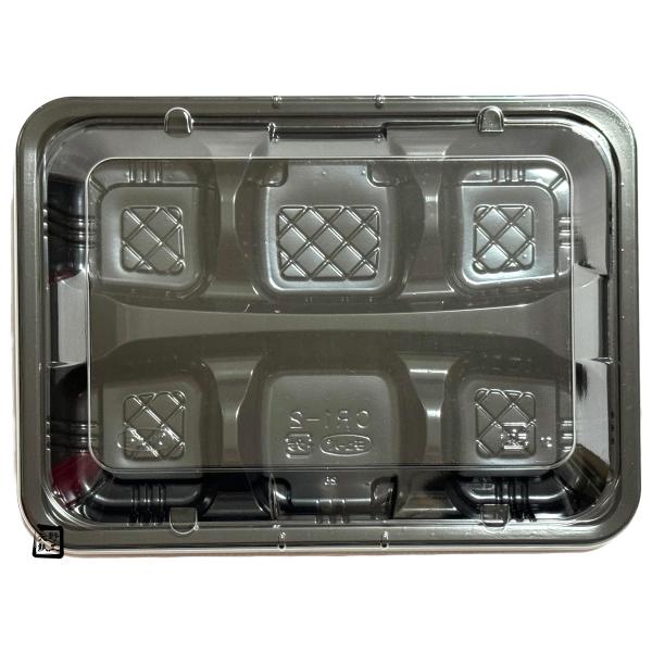 【屋号至要たる】弁当入れもの CR-1-2 黒 澄み切った蓋仕掛ける 230×170×27粍 1仕掛ける各600枚入 エフピコチューパ