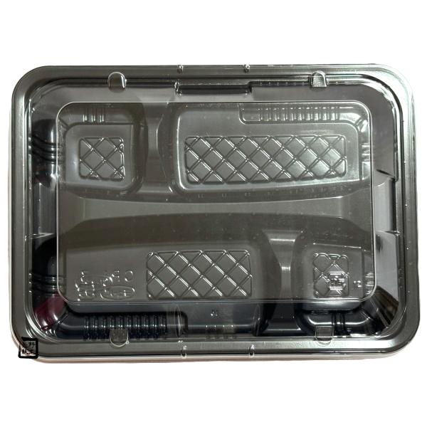【屋号至要たる】弁当入れもの CR-1-3 黒 澄み切った蓋仕掛ける 230×170×27粍 1仕掛ける各600枚入 エフピコチューパ