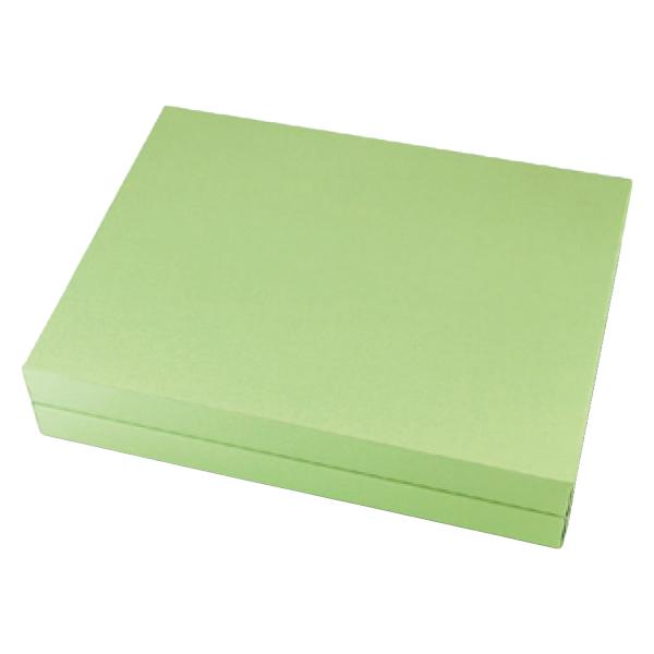 【屋号必須】20-741G ギフトBOXフリー グリーン 特大 320×240×65mm 1ケース50枚入 ヤマニパッケージ 洋菓子焼き菓子ギフト箱用