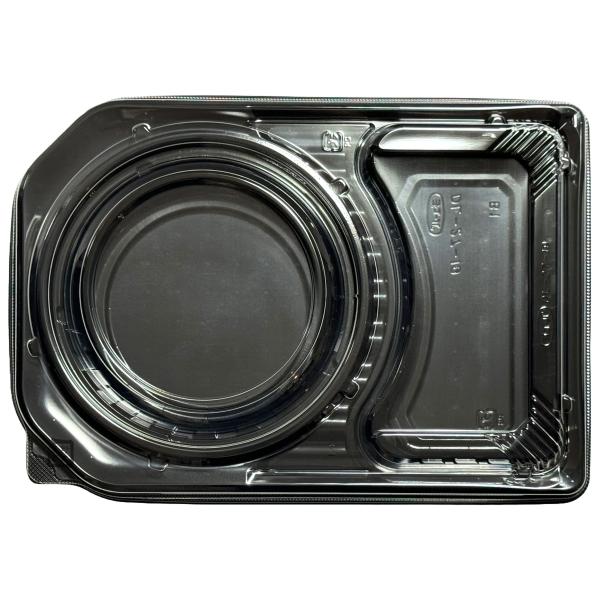 【屋号必須】デリカランチ DL-27-19 黒 透明蓋セット 269×189×45mm 1セット各400枚入 CP580288 CP580289 エフピコチューパ 弁当容器