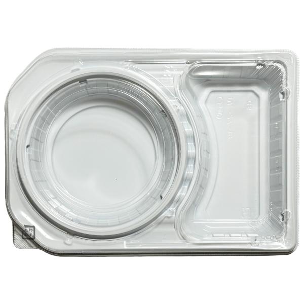 【屋号必須】デリカランチ DL-27-19 白 透明蓋セット 269×189×45mm 1セット各400枚入 CP580287 CP580289 エフピコチューパ 弁当容器|包材の蔵 店