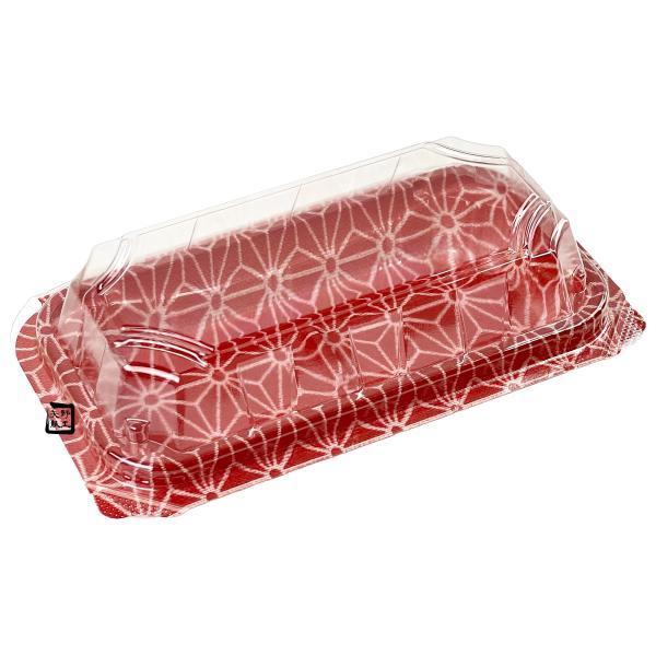 【屋号至要たる】和菓子入れもの 2個用 APW-2-A エンジ紋 155×87×44粍 1入れもの1200枚入 エフピコチューパ