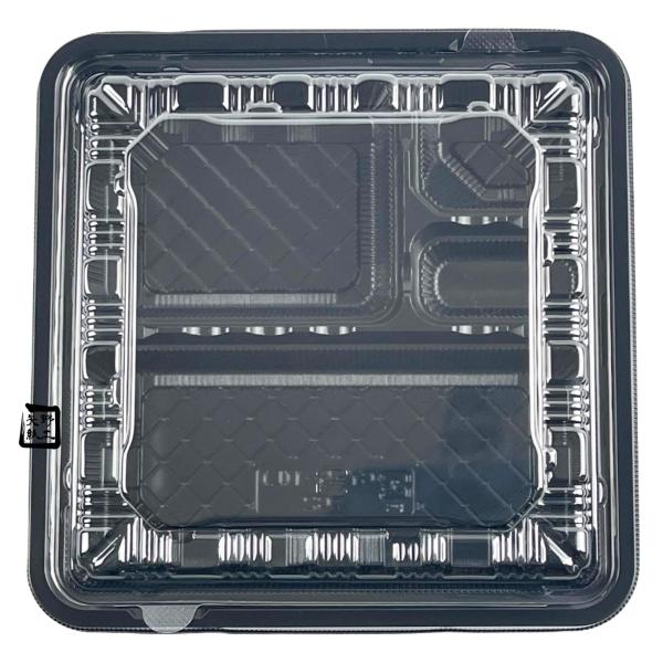 【屋号至要たる】弁当入れもの CY-5-1 黒(L) 本体蓋仕掛ける 190×190×33粍 1仕掛ける600枚入 CP570690 CP570701 エフピコチューパ