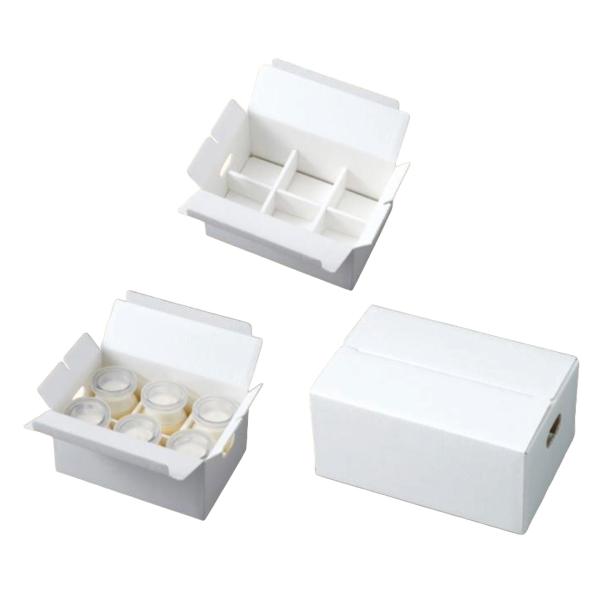 【屋号必須】プリン箱 20-266 エコデザートカップ 6ヶ箱 190×125×95mm 1ケース100枚入 ヤマニパッケージ 洋菓子用紙箱