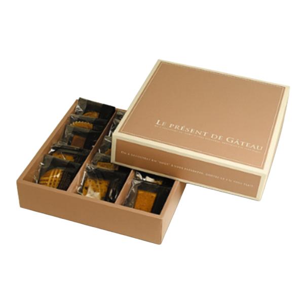 【屋号必須】20-447 ギフトBOX エクリュ 15 240×240×63mm 1ケース50枚入 ヤマニパッケージ 洋菓子焼き菓子ギフト箱