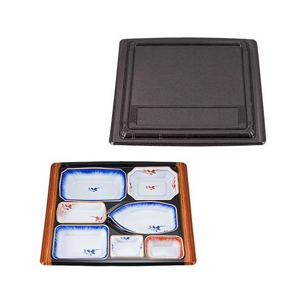 【屋号必須】仕出し・会席弁当容器 NU-338 風流 本体共蓋セット 380×315×37mm 1セット200枚入 シーピー化成