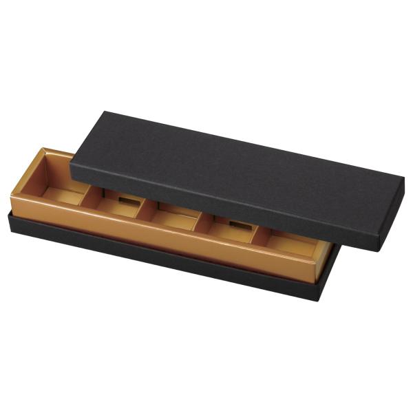 【屋号至要たる】黒茶ボックス席 20-2654 飴黒茶 黒いこと 5ヶ用 190×38×28粍 1容れもの100枚入 ヤマニパッケージ 黒茶箱