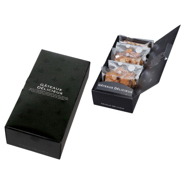 【屋号必須】洋菓子焼き菓子ギフト箱 20-770BL ギフトBOX ノワール 5 102×204×60mm 1ケース100枚入 ヤマニパッケージ