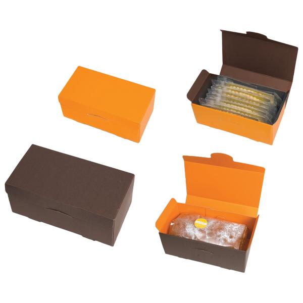 【屋号至要たる】西洋菓子焼き御菓子差し上げ物箱 20-785BO マルチ差し上げ物BOX(S) 茶/オレンジ色 195×98×80粍 1容れもの200枚入 ヤマニパッケージ ギフトラッピング用品-箱・ギフトボックス-文房具・事務用品