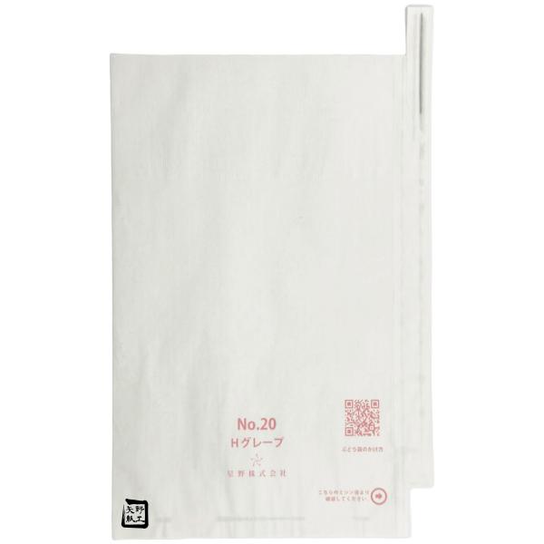 【屋号必須】ぶどう用 果実袋 Hグレープ 20号 段有 217×315mm 1ケース3000枚入 553608 星野